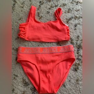 Justice Girls Bathing Suit NWOT
